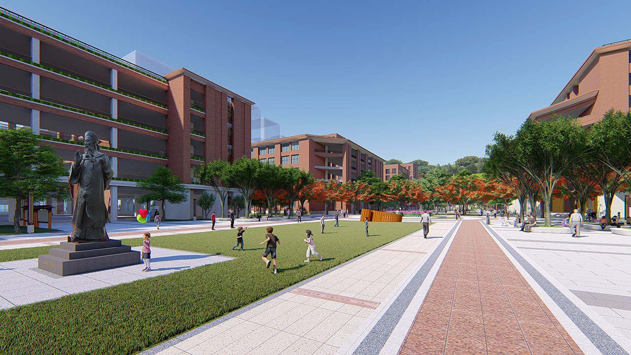 中小學(xué)建筑設(shè)計效果圖